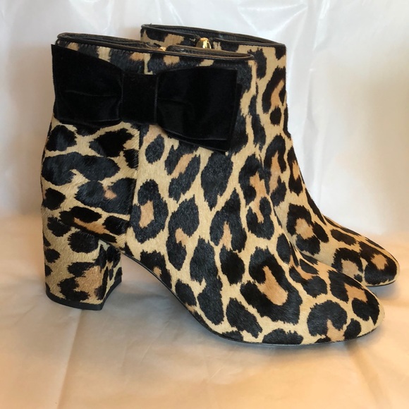 Kate Spade “Holly” Genuine Calf Hair Block Heel Booties, Size 6. Retail $358. - Picture 5 of 16